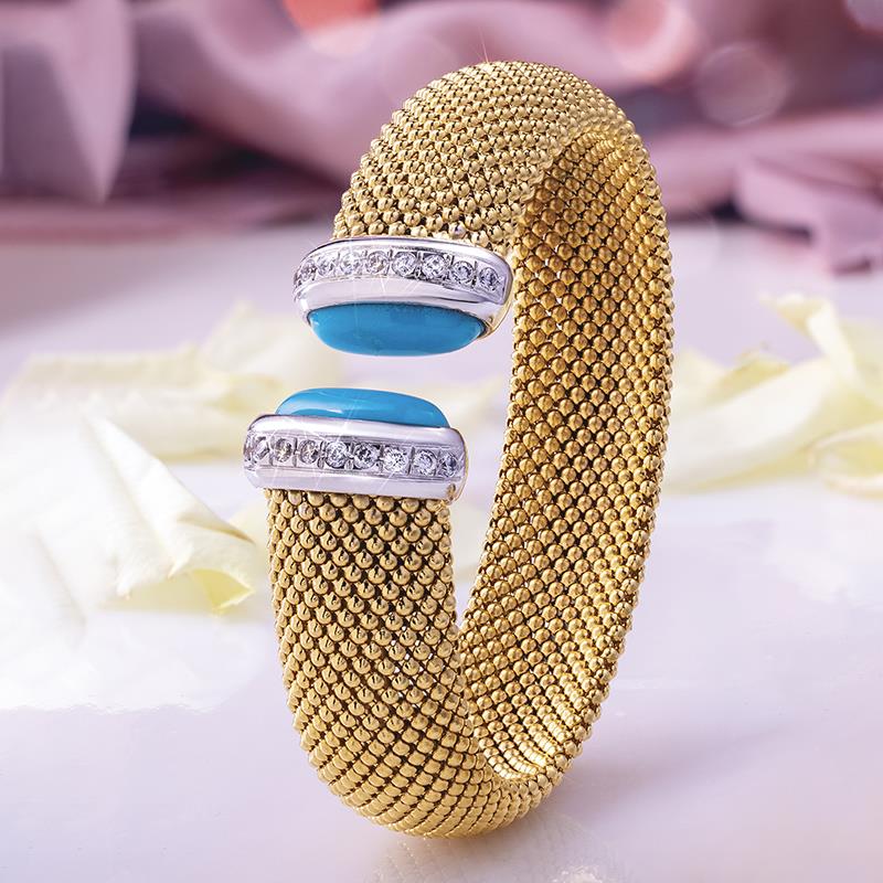 Turchese Cable Collection (Ring & Cuff)